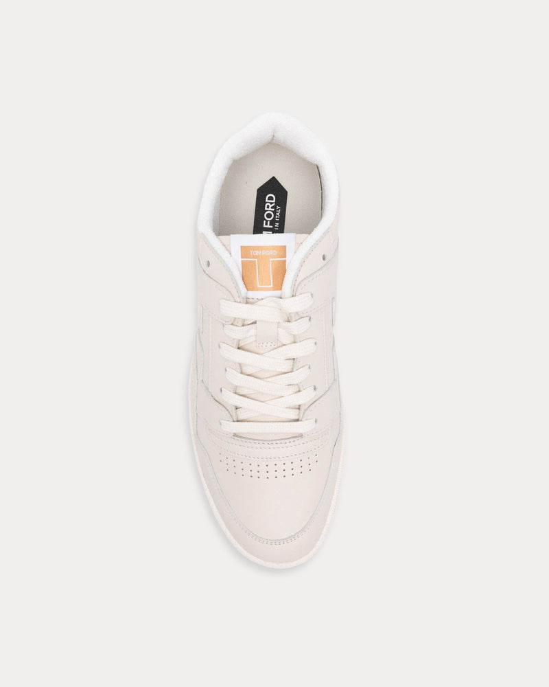 Tom Ford Jake Leather Marble / Ivory Low Top Sneakers - 2