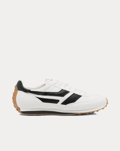 Tom Ford Mick Suede Optical White / Black / Amber Low Top Sneakers