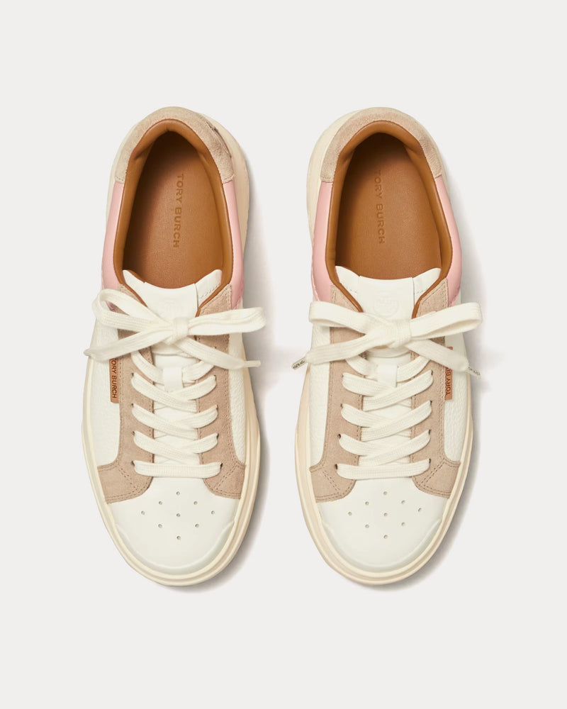 Tory Burch Ladybug New Ivory / Calcare / Rosa Low Top Sneakers - 2