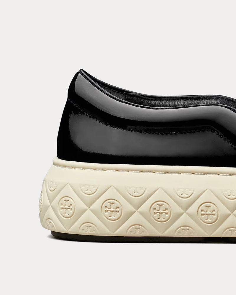 Tory Burch Ladybug Patent Leather Black Slip On Sneakers - 4