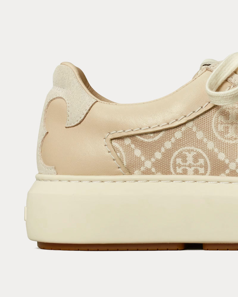 Tory Burch T Monogram Ladybug Birch / New Cream / Calcare Low Top Sneakers - 3