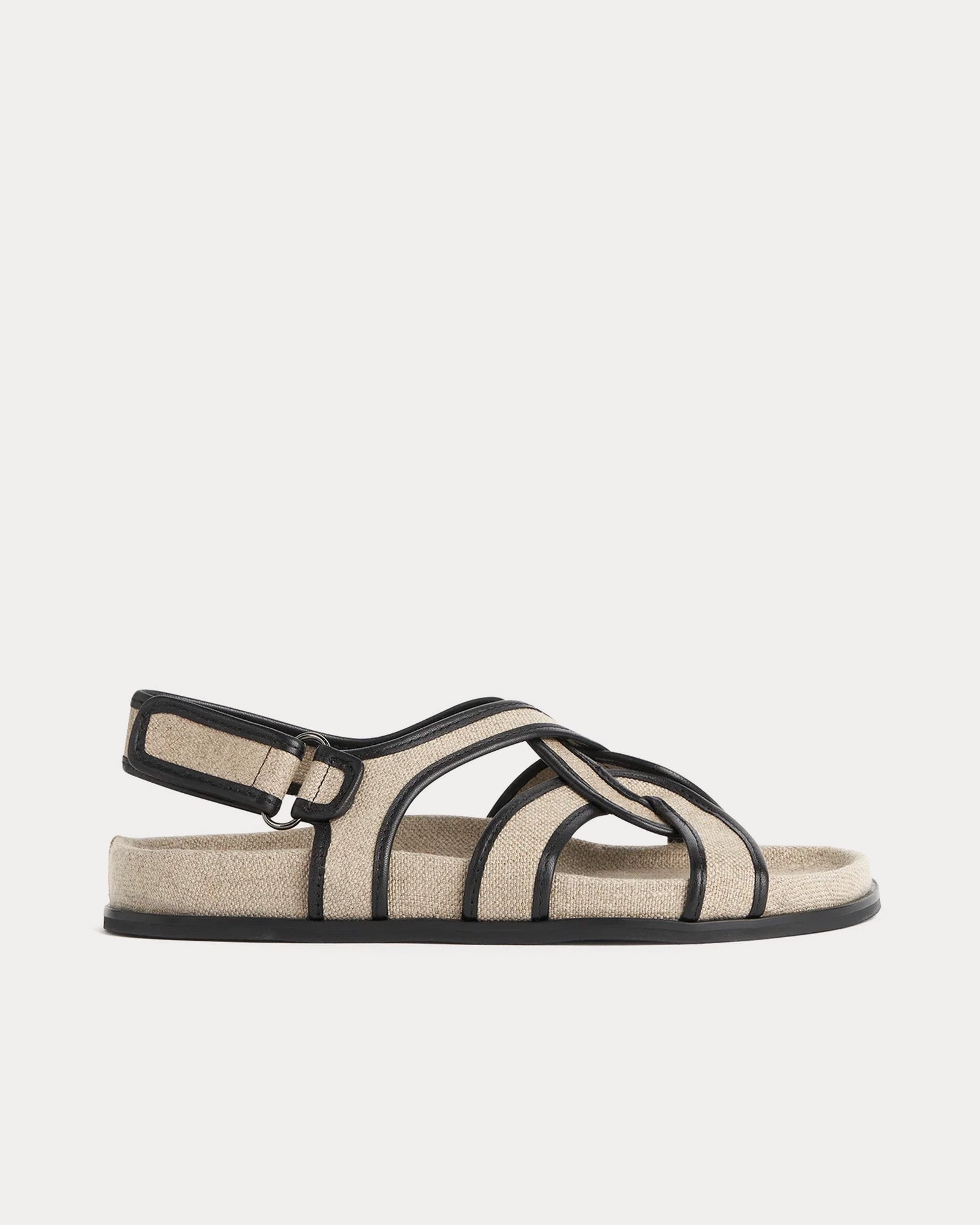 Toteme Chunky Beige / Black Sandals - 1