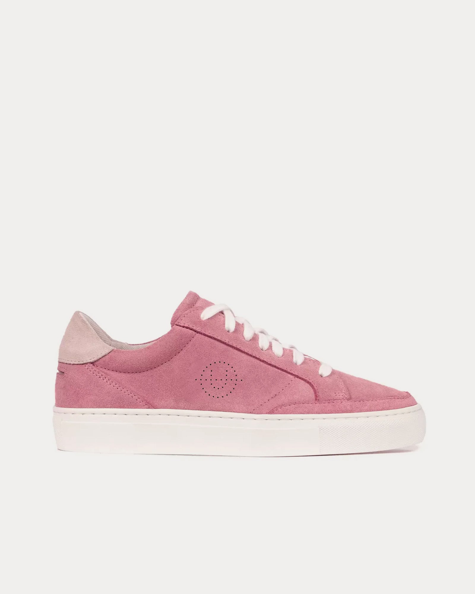 Unseen Footwear - Helier Suede Pink / Bone Low Top Sneakers