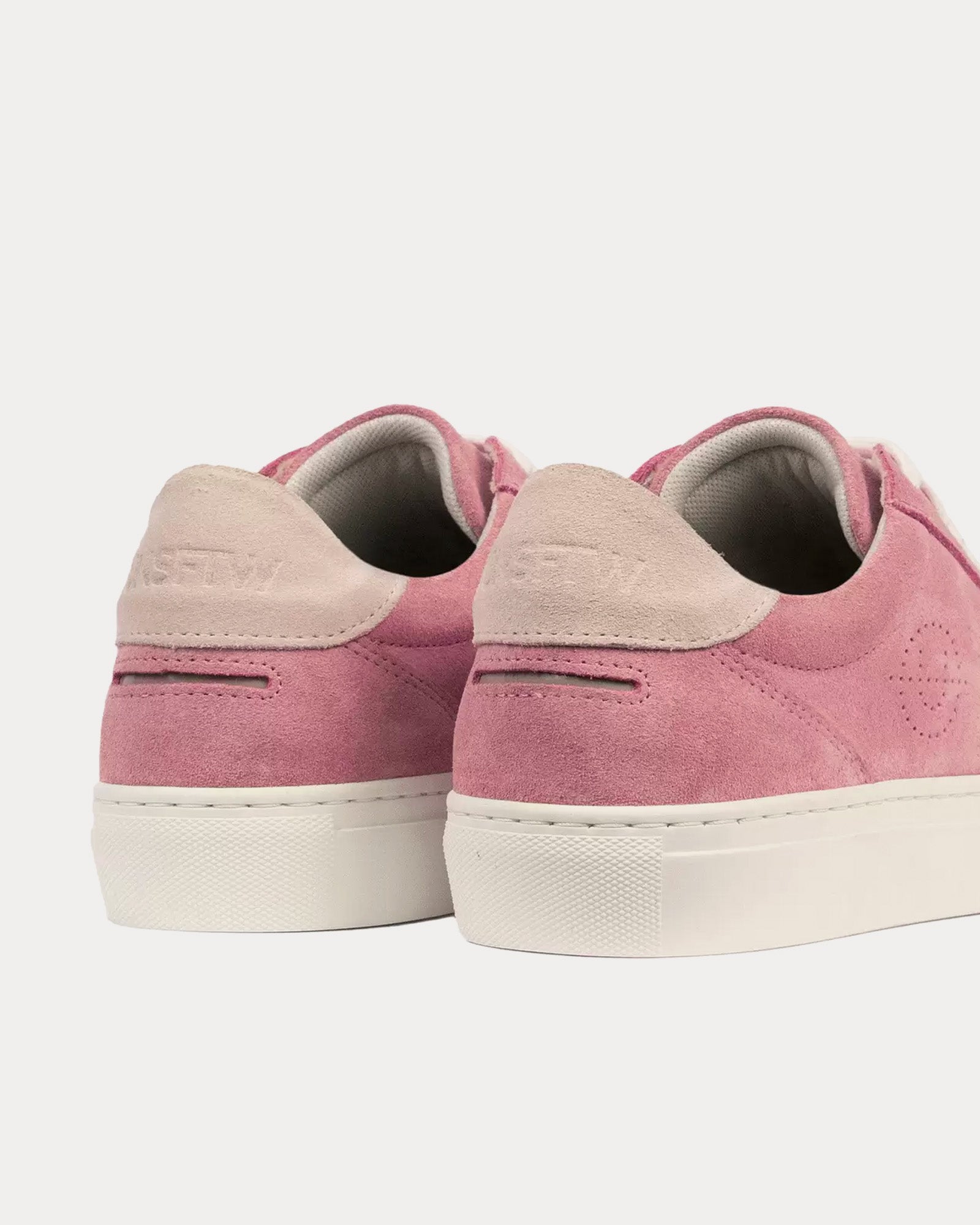 Unseen Footwear - Helier Suede Pink / Bone Low Top Sneakers