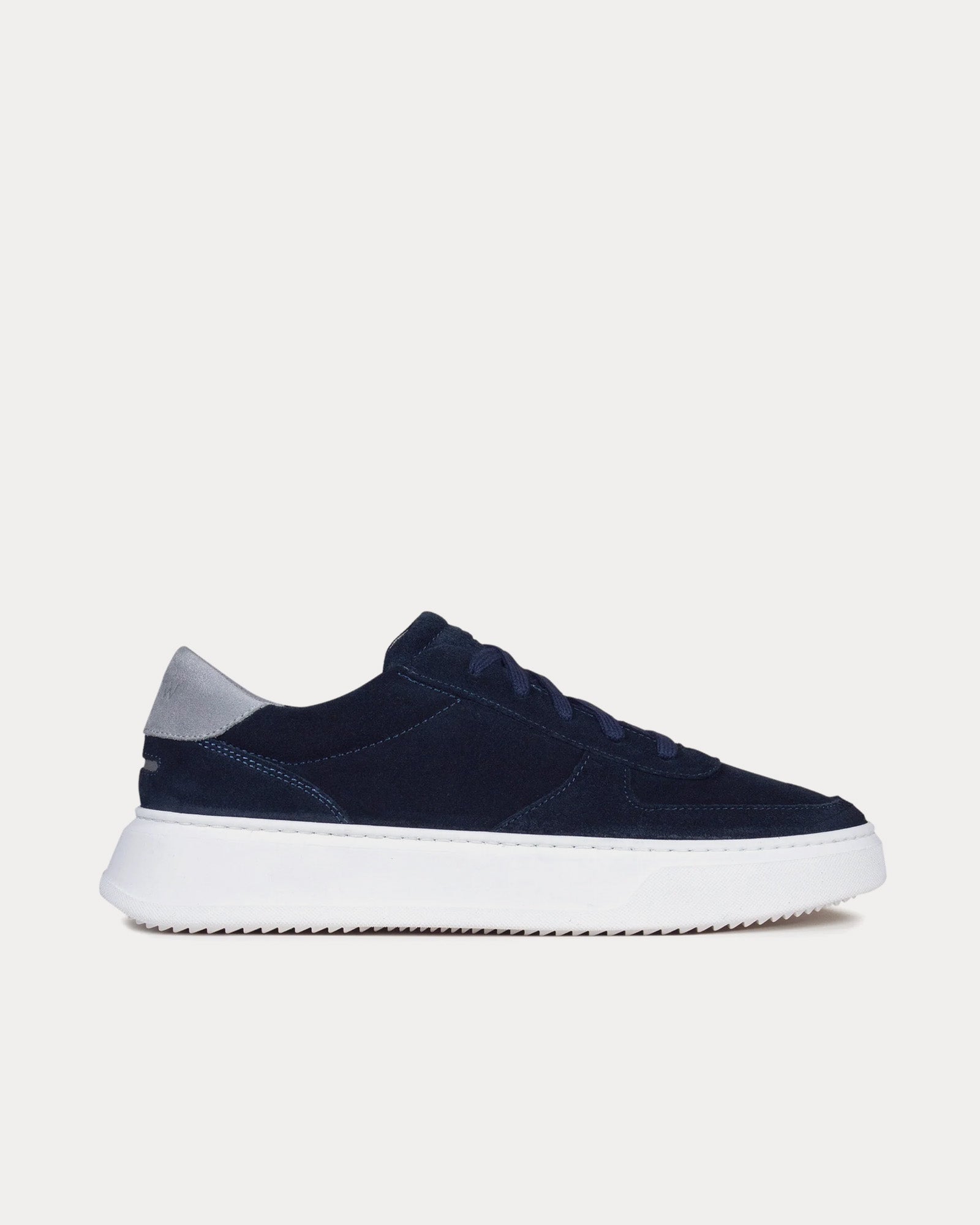 Unseen Footwear Marais Suede Navy / Grey Low Top Sneakers - 1