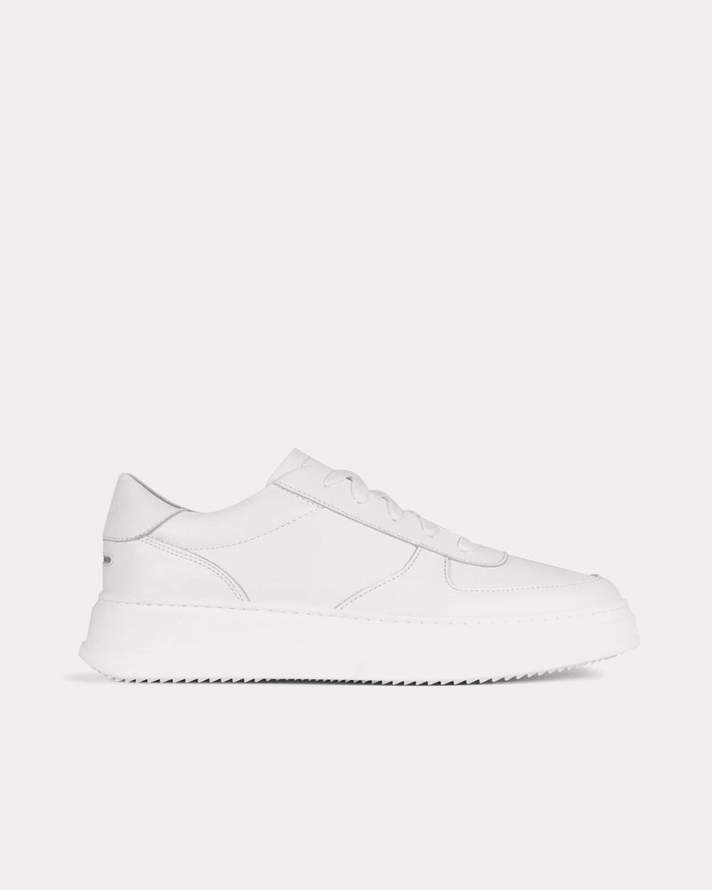 Unseen Footwear Marais Leather White Low Top Sneakers - 1