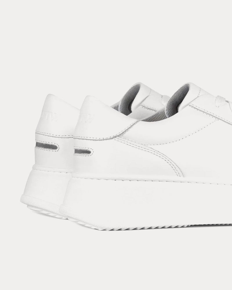 Unseen Footwear Marais Leather White Low Top Sneakers - 3