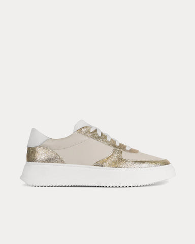 Unseen Footwear Marais Leather Gold / White Low Top Sneakers