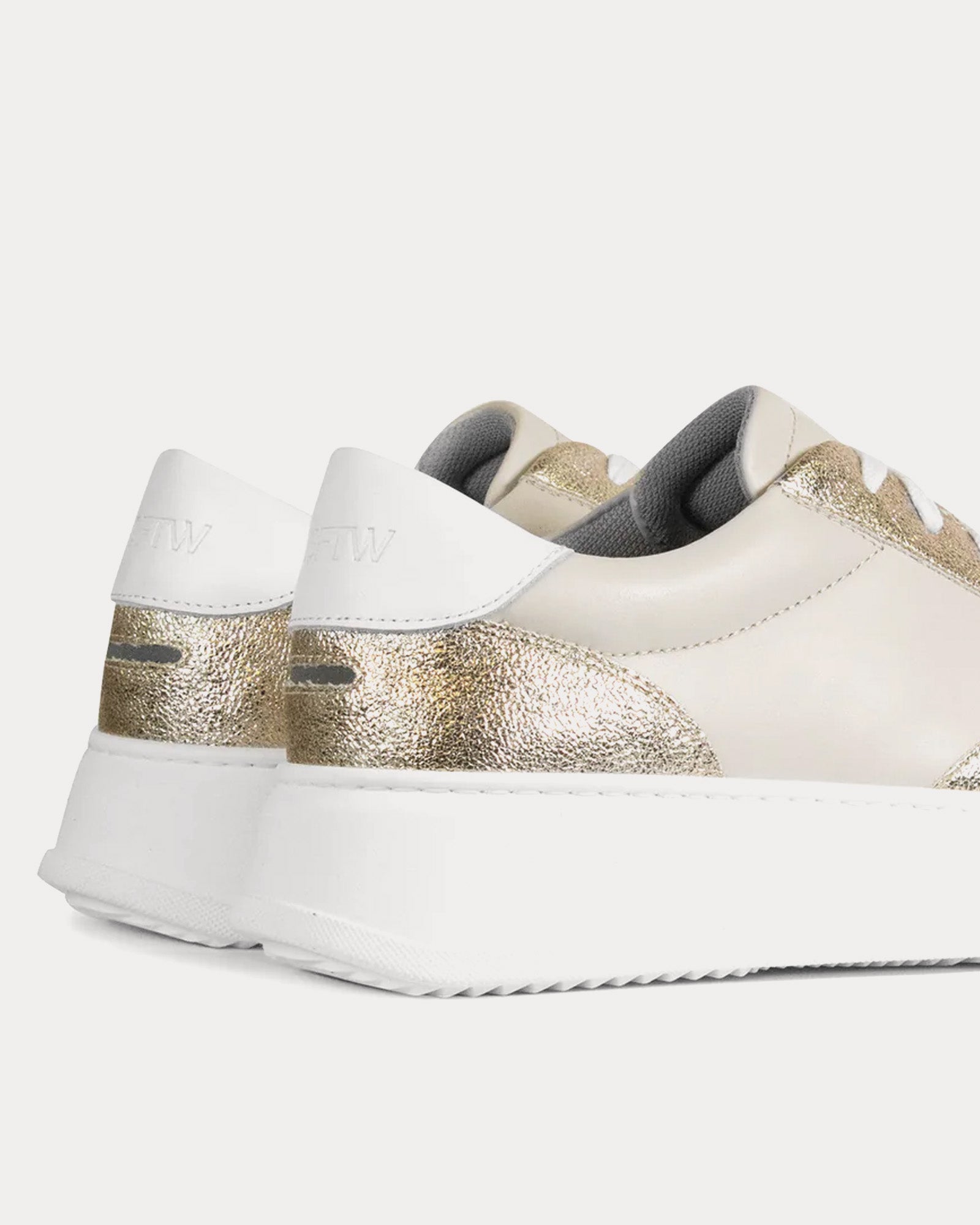 Unseen Footwear Marais Leather Gold / White Low Top Sneakers - 3