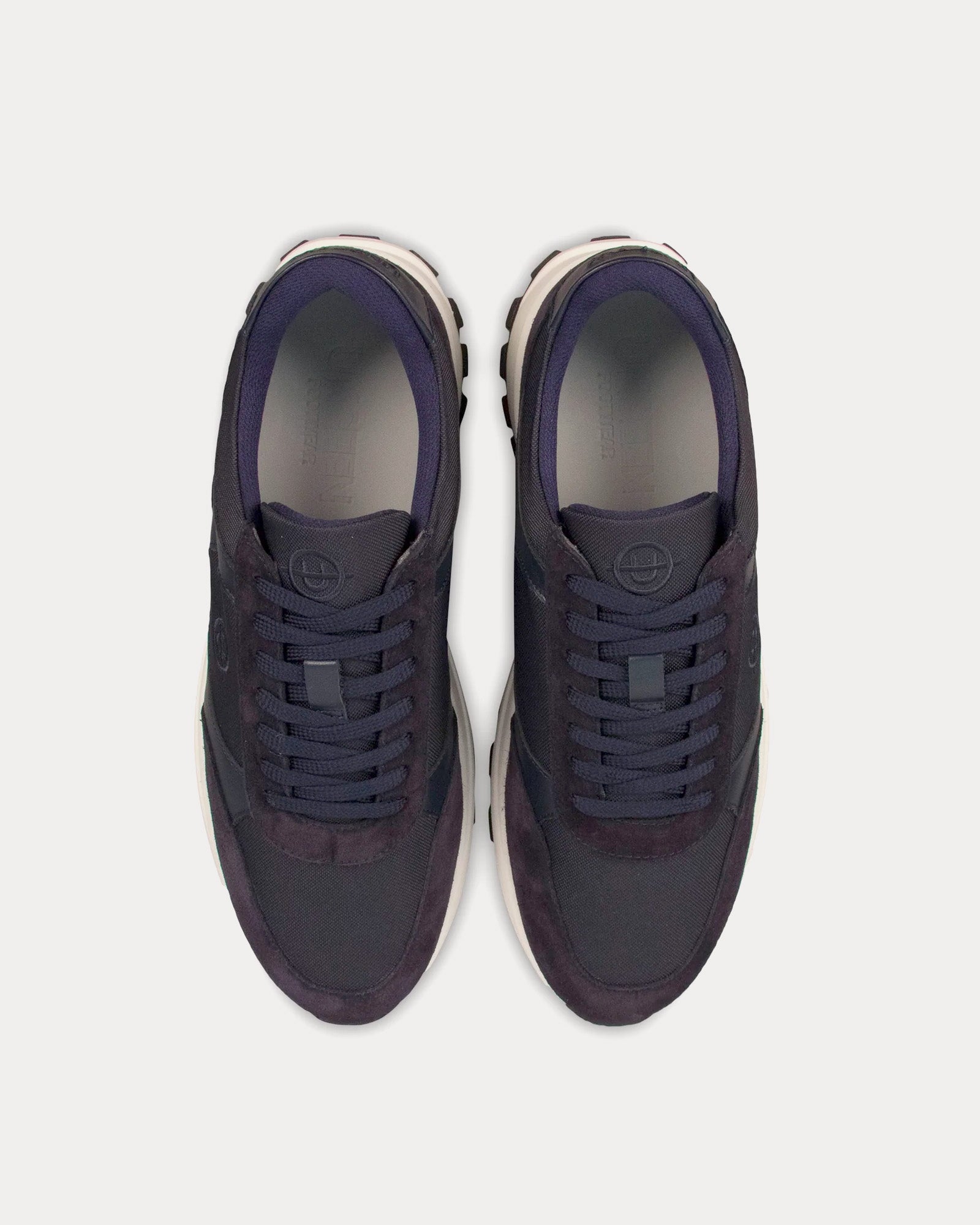 Unseen Footwear Plemont Leather & Suede Navy / White Low Top Sneakers - 2