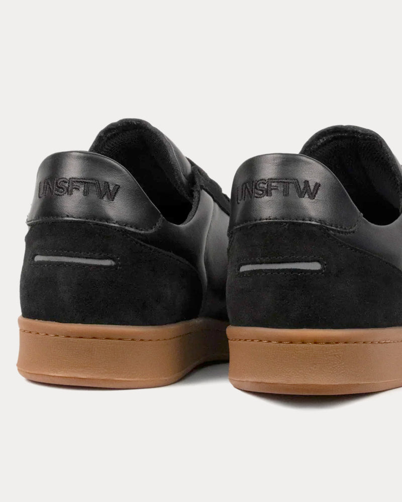 Unseen Footwear Portelet Leather Black / Gum Low Top Sneakers - 3