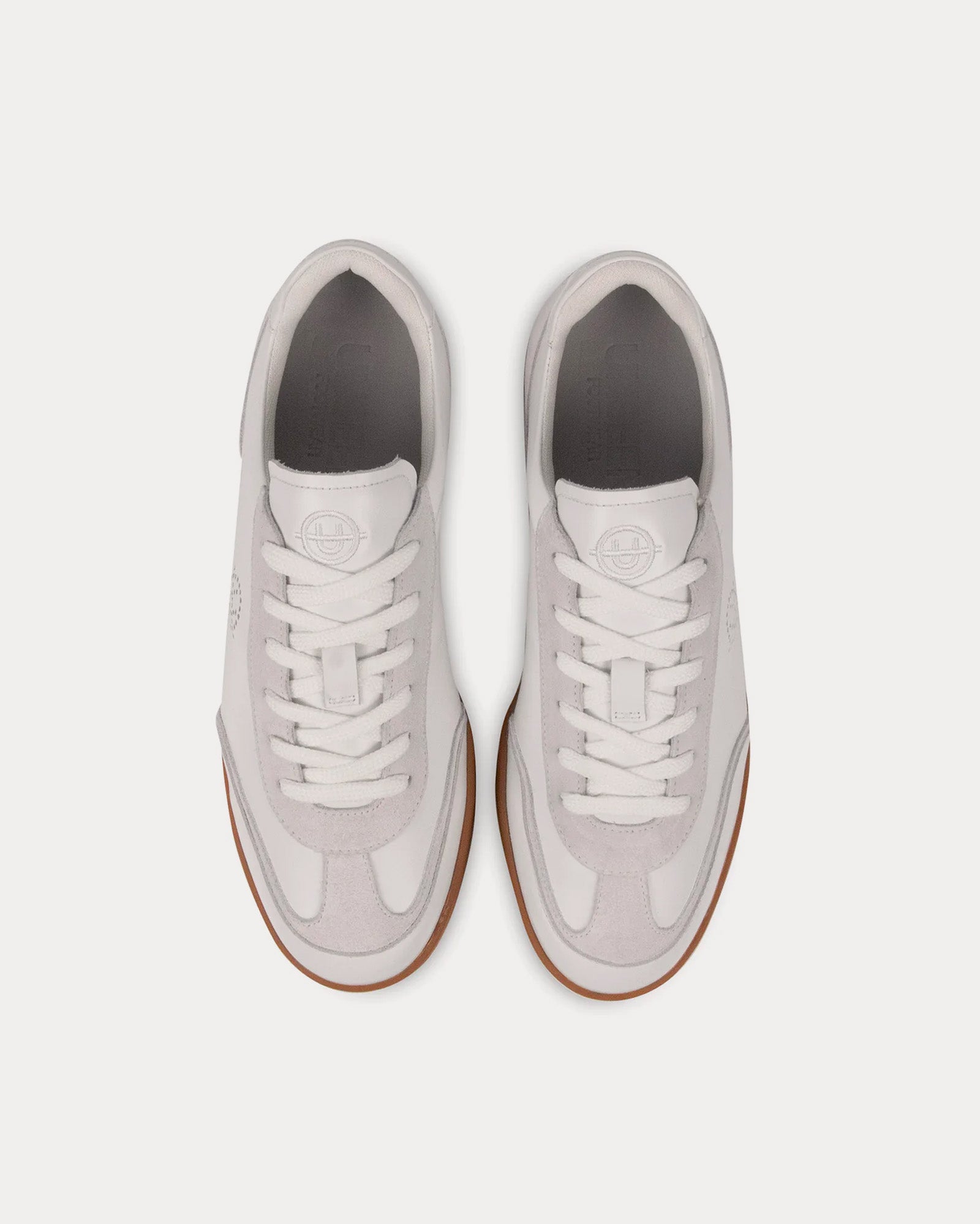 Unseen Footwear Portelet Leather White / Gum Low Top Sneakers - 2