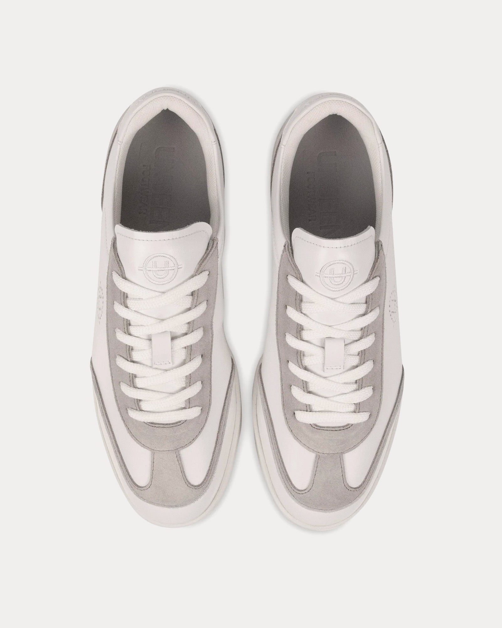 Unseen Footwear Portelet Leather White / Grey Low Top Sneakers - 2