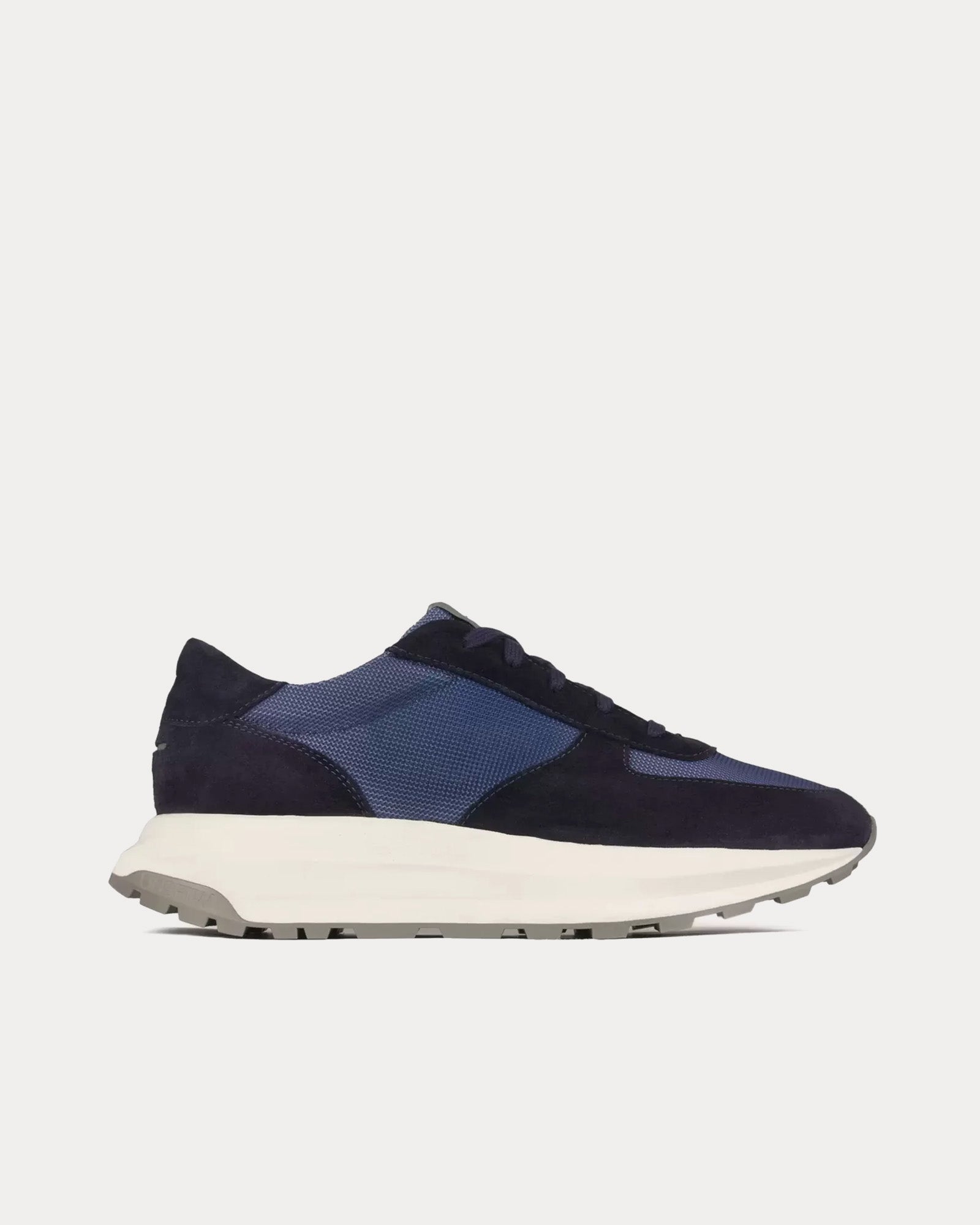 Unseen Footwear Trinity Luxe Suede Navy / White Low Top Sneakers - 1