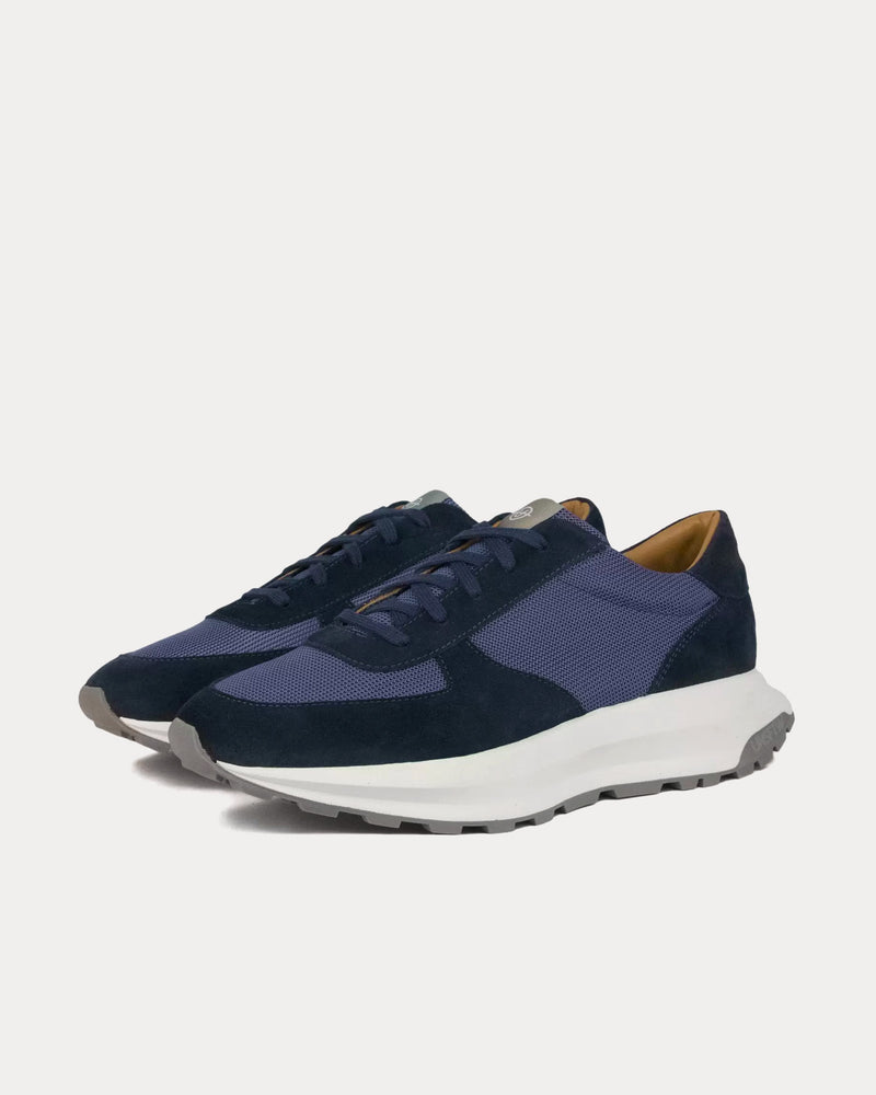 Unseen Footwear Trinity Luxe Suede Navy / White Low Top Sneakers - 3