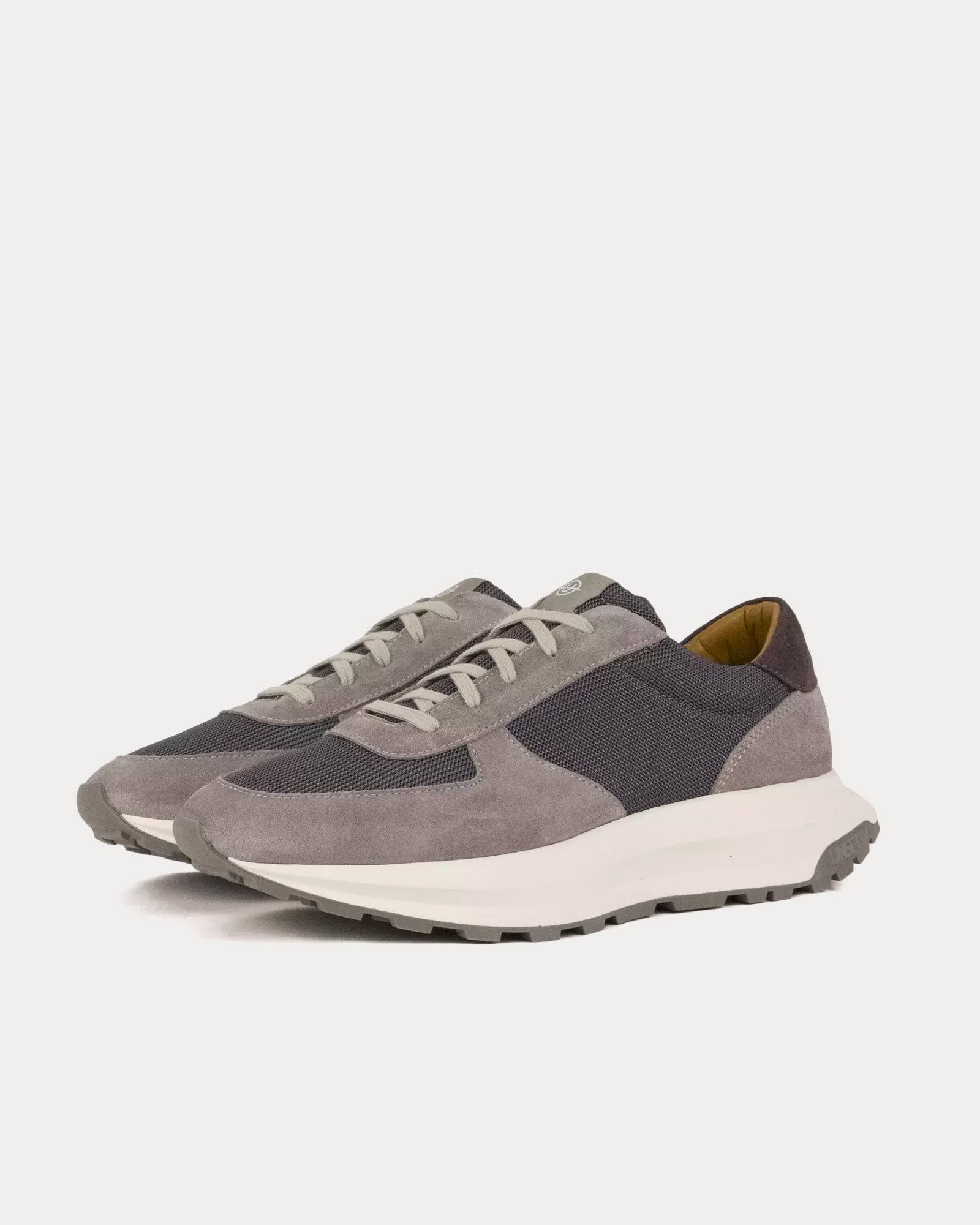 Unseen Footwear Trinity Luxe Suede Charcoal Grey / White Low Top Sneakers - 3