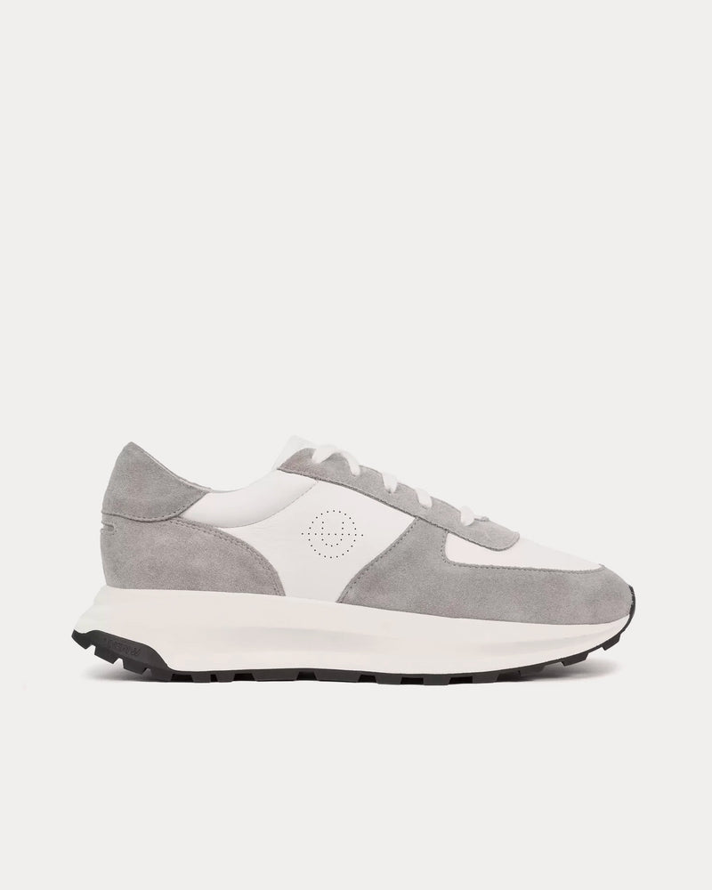 Unseen Footwear Trinity Leather & Suede Grey / White Low Top Sneakers - 1