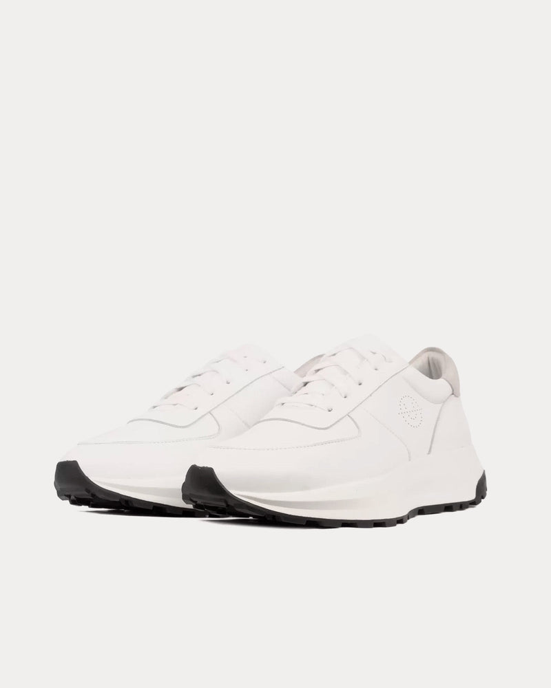 Unseen Footwear Trinity Leather & Suede White / Bone Low Top Sneakers - 3