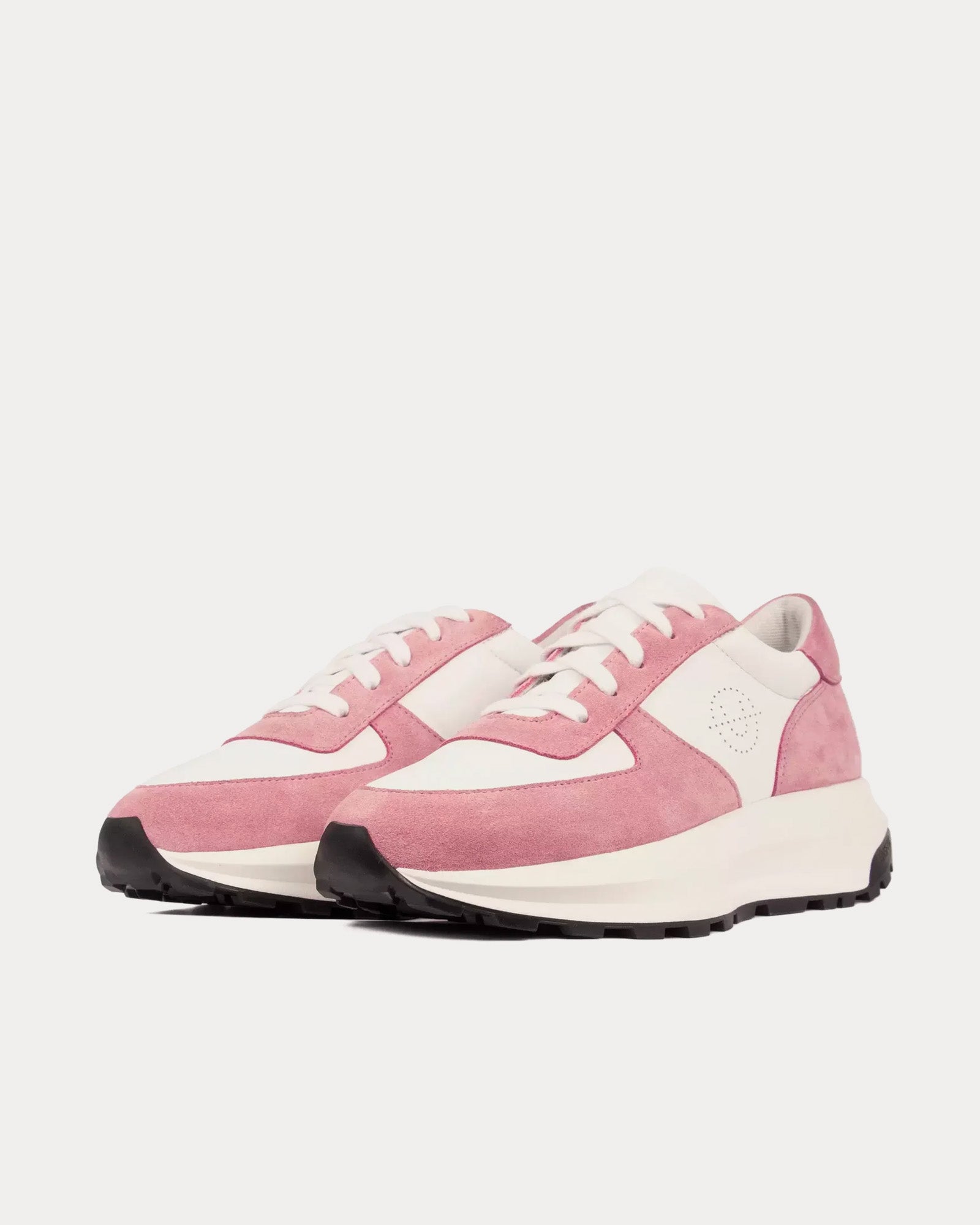 Unseen Footwear Trinity Leather & Suede Pink / White Low Top Sneakers - 3