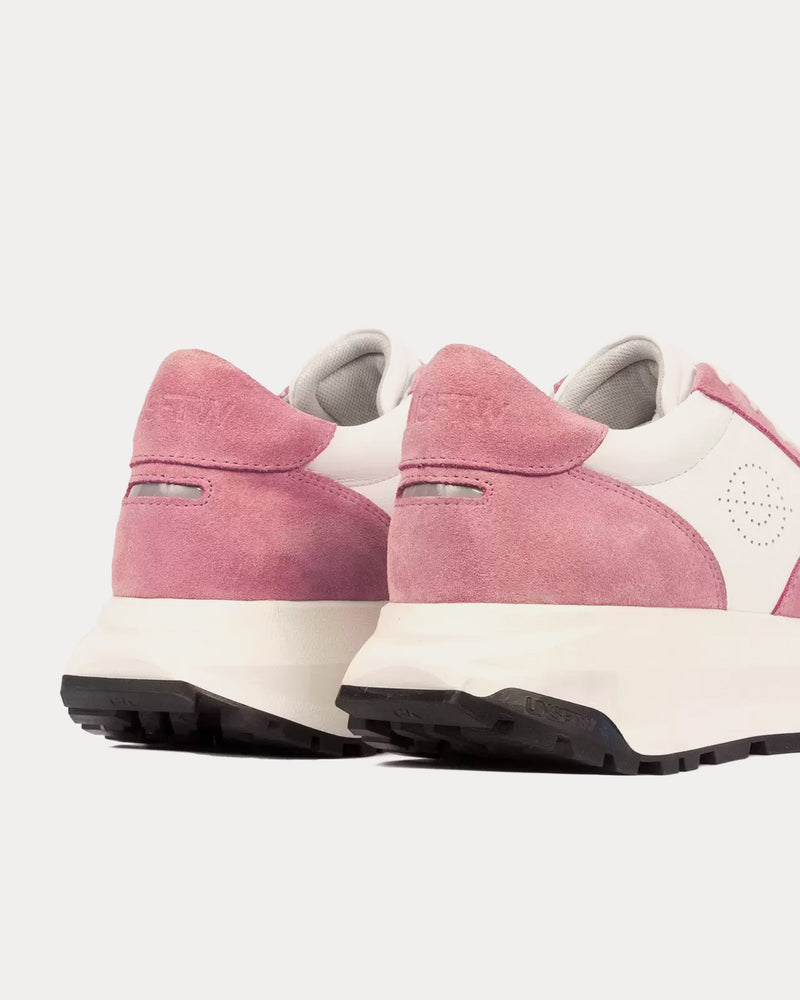 Unseen Footwear Trinity Leather & Suede Pink / White Low Top Sneakers - 5