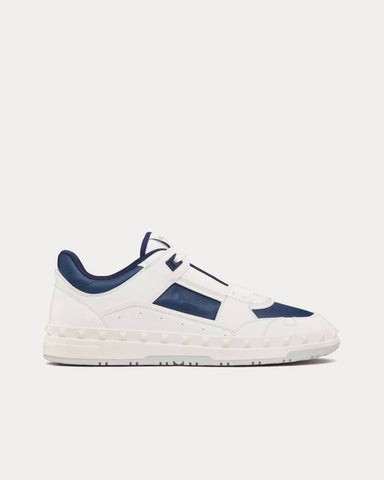 Valentino Freedots Calfskin White / Blue Low Top Sneakers