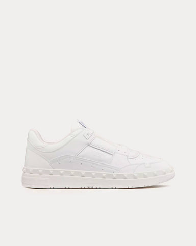 Valentino Freedots Calfskin White Low Top Sneakers