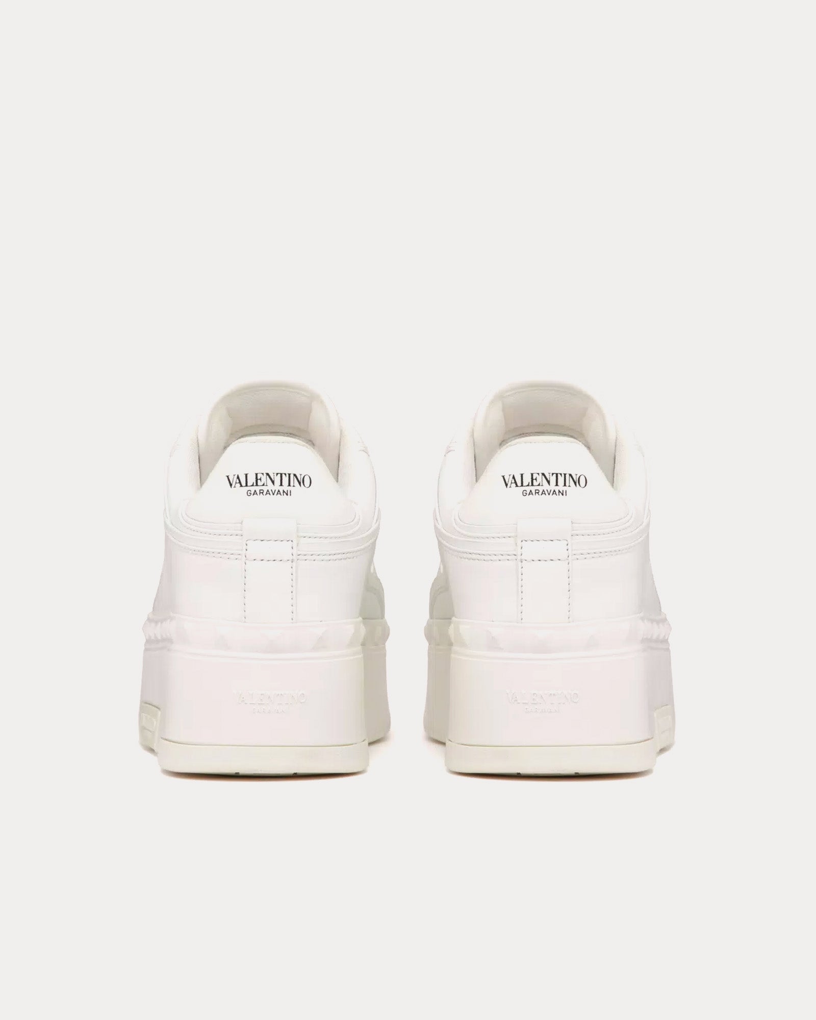 Valentino Freedots XL Calfskin Leather White Low Top Sneakers - 3