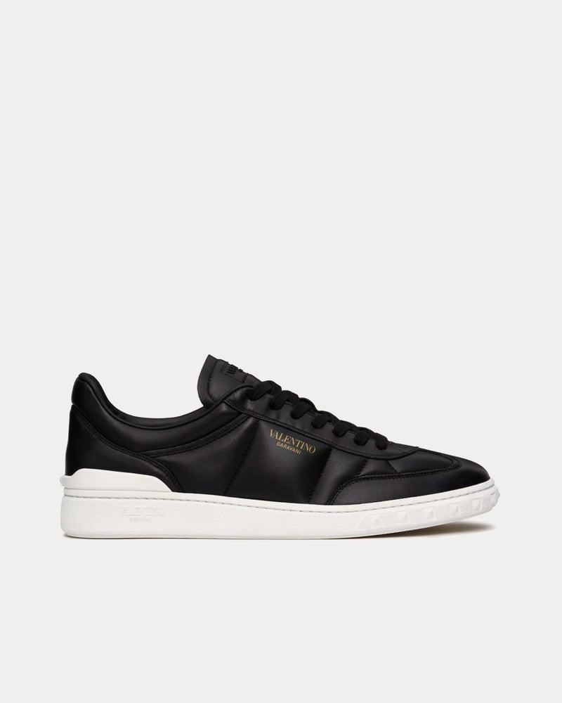 Valentino Upvillage Nappa Leather Black Low Top Sneakers - 1