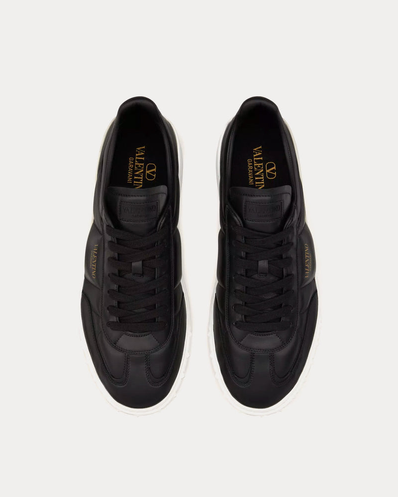 Valentino Upvillage Nappa Leather Black Low Top Sneakers - 2