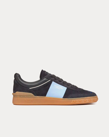 Valentino Upvillage Leather Grey / Sapphire Low Top Sneakers