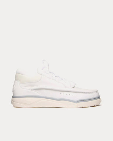 Valentino Runboot Calfskin Leather White Mid Top Sneakers