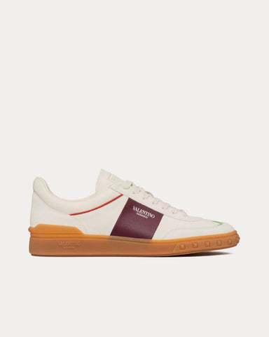 Valentino Upvillage Leather Ivory / Wine / Mint / Amber Low Top Sneakers