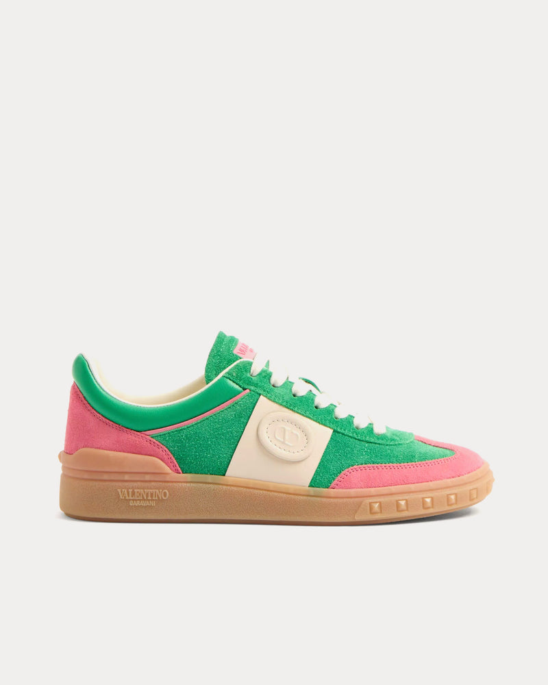 Valentino Upvillage Crosta Sweet Pink / Green / Glace Low Top Sneakers - 1