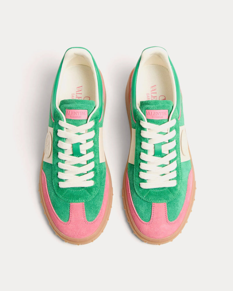 Valentino Upvillage Crosta Sweet Pink / Green / Glace Low Top Sneakers - 2