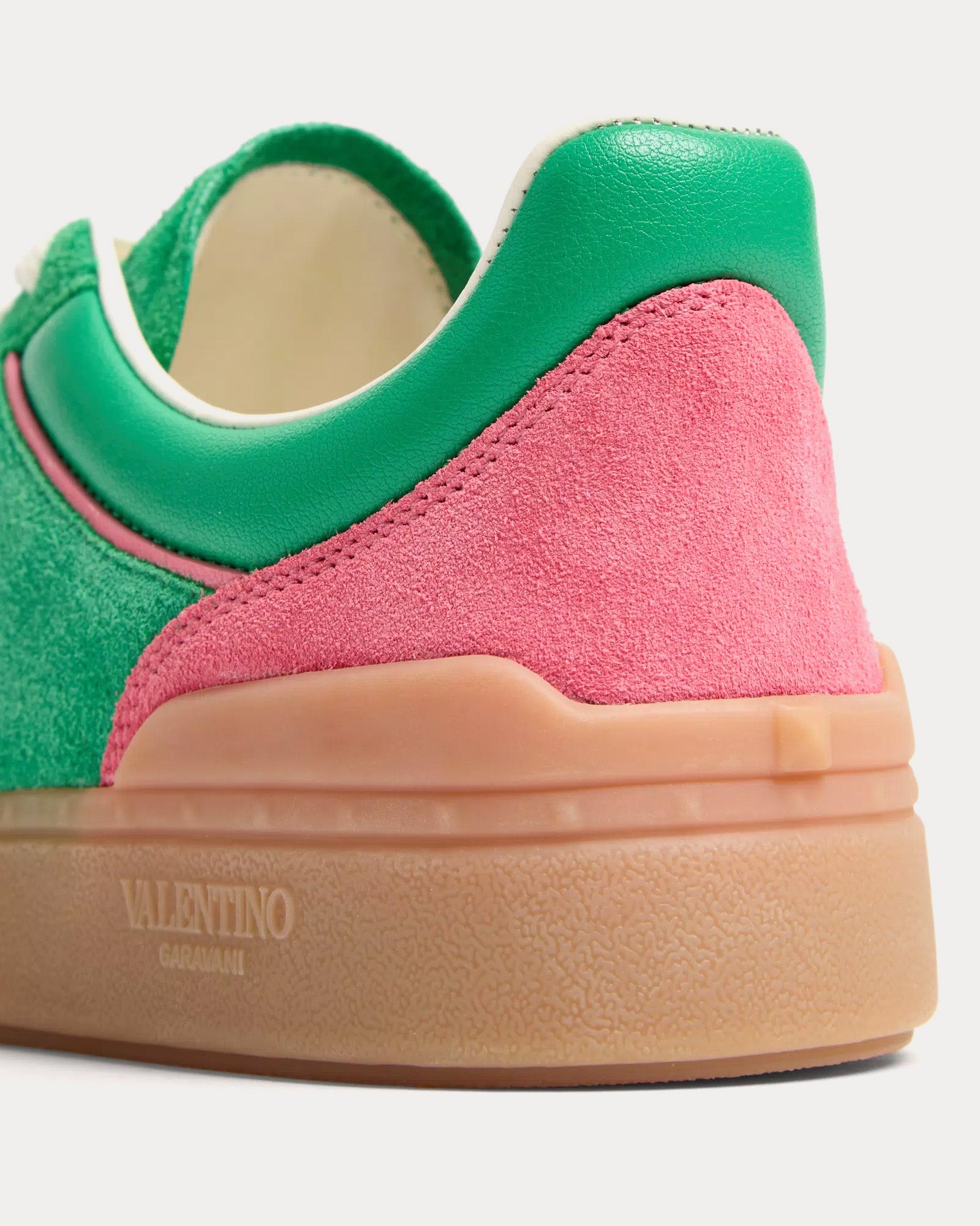 Valentino Upvillage Crosta Sweet Pink / Green / Glace Low Top Sneakers - 4