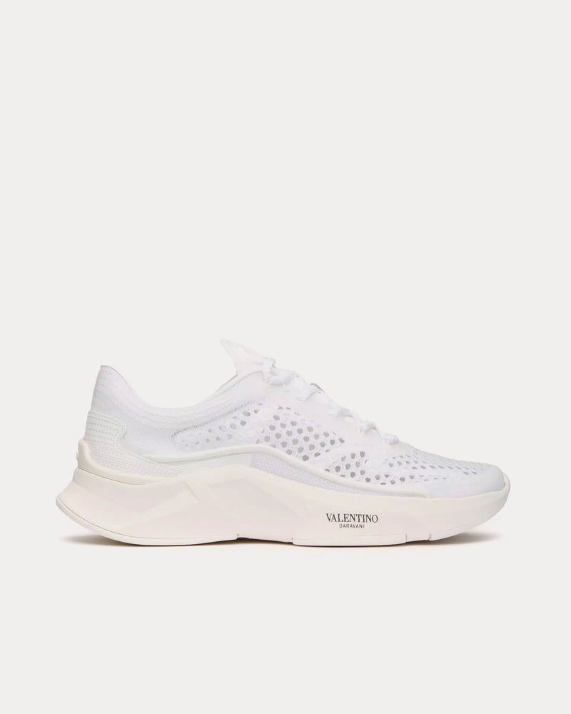 Valentino True Actress Mesh White Low Top Sneakers - 1