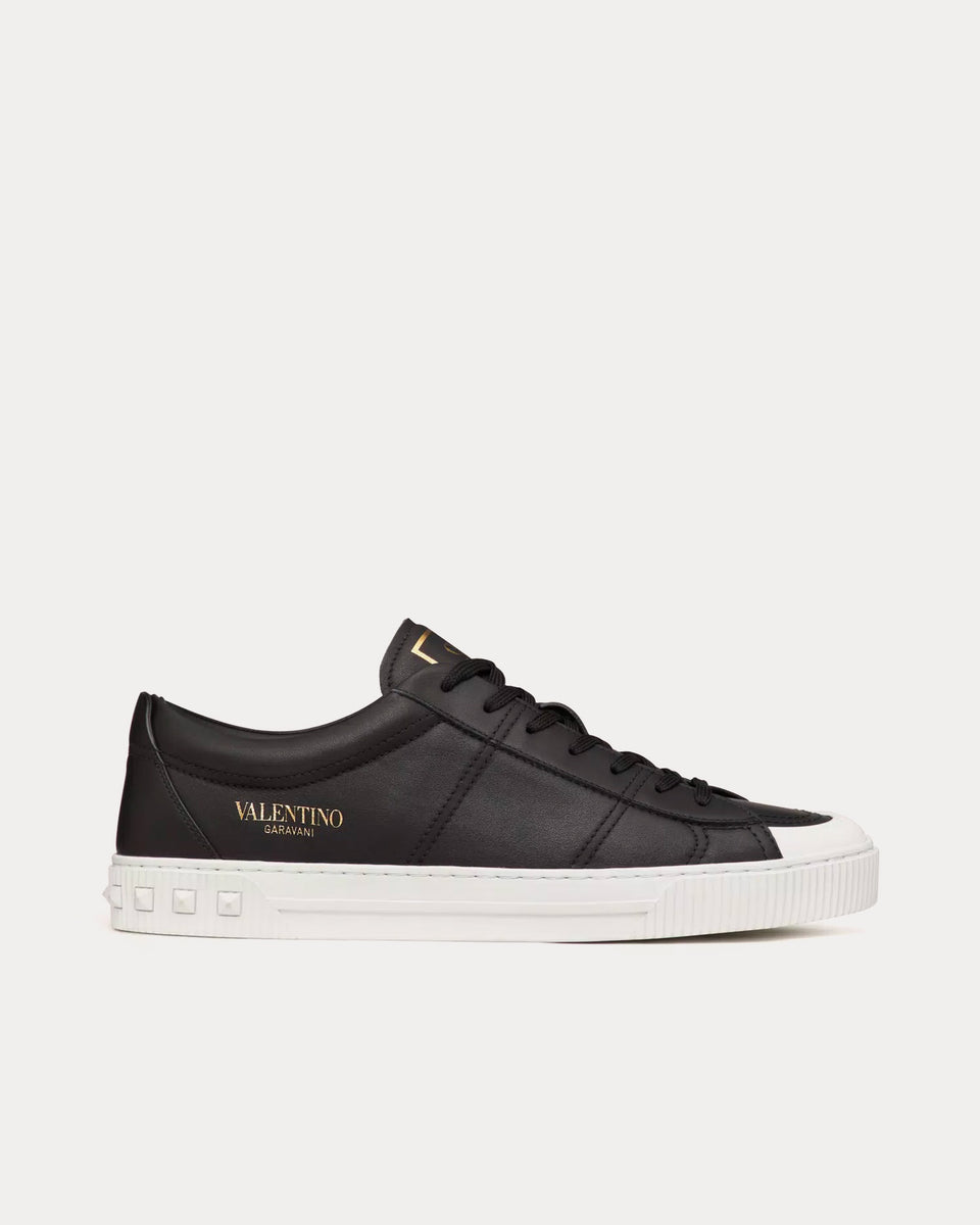 Valentino Cityplanet Calfskin Black Low Top Sneakers - Sneak in Peace