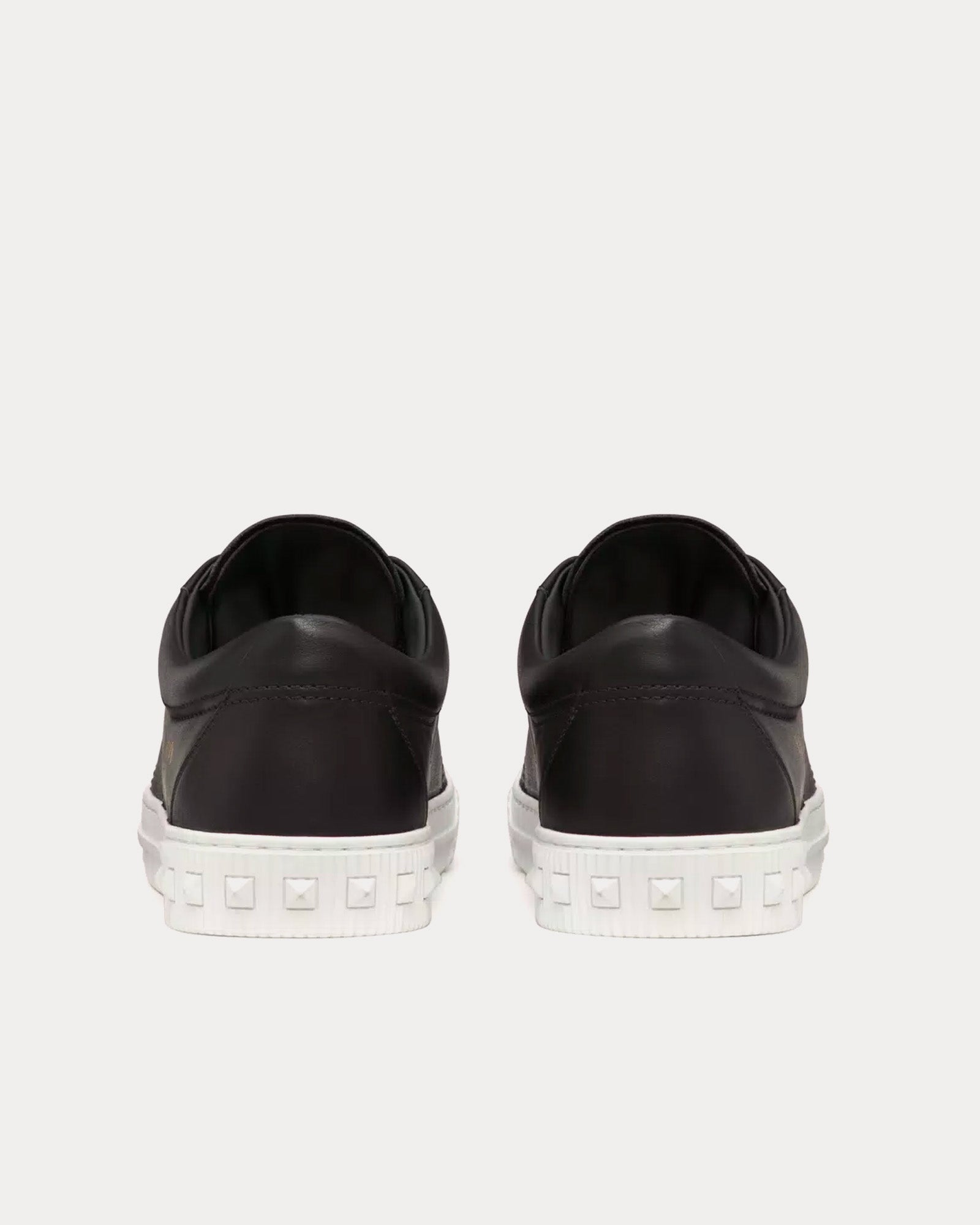 Valentino Cityplanet Calfskin Black Low Top Sneakers - 4