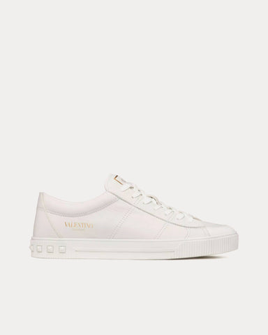 Valentino Cityplanet Calfskin White Low Top Sneakers