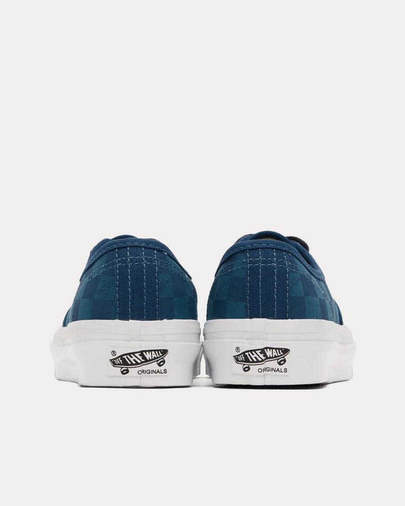 Vans OG Authentic LX Navy Check Low Top Sneakers - 3