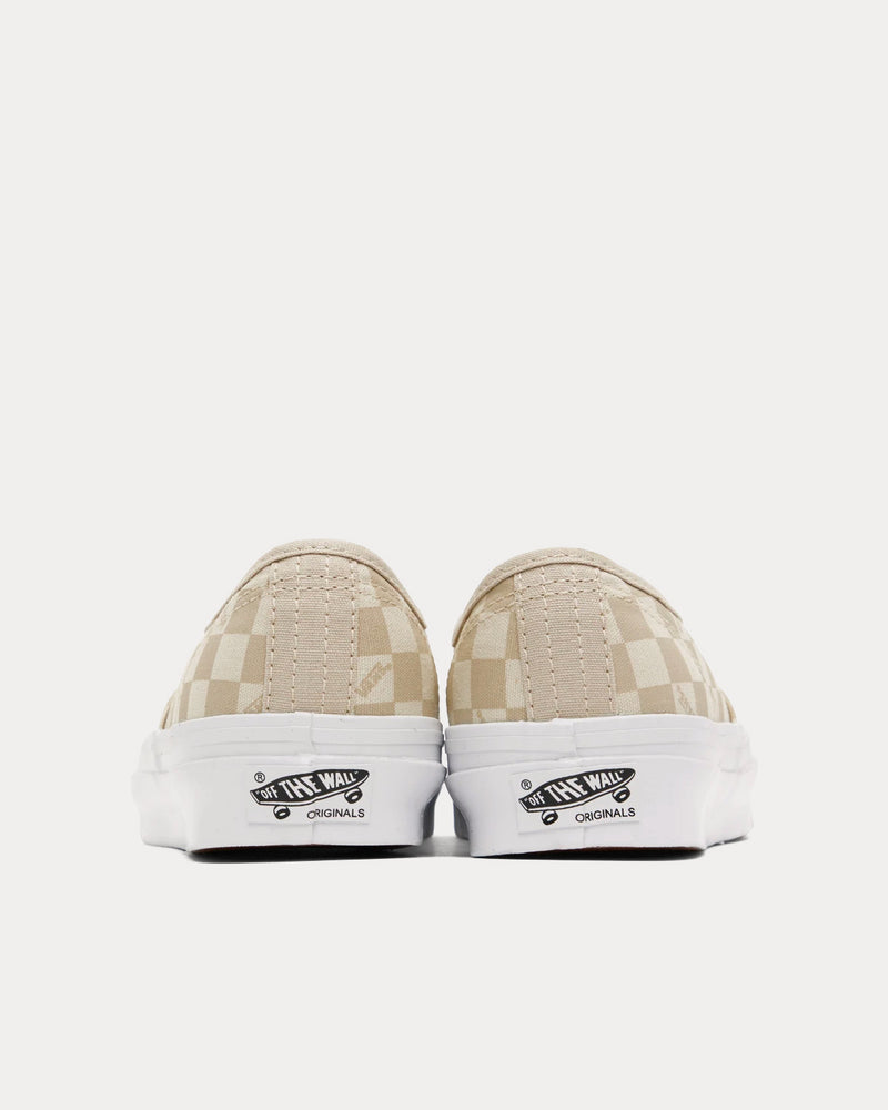 Vans OG Authentic LX Sand Check Low Top Sneakers - 3