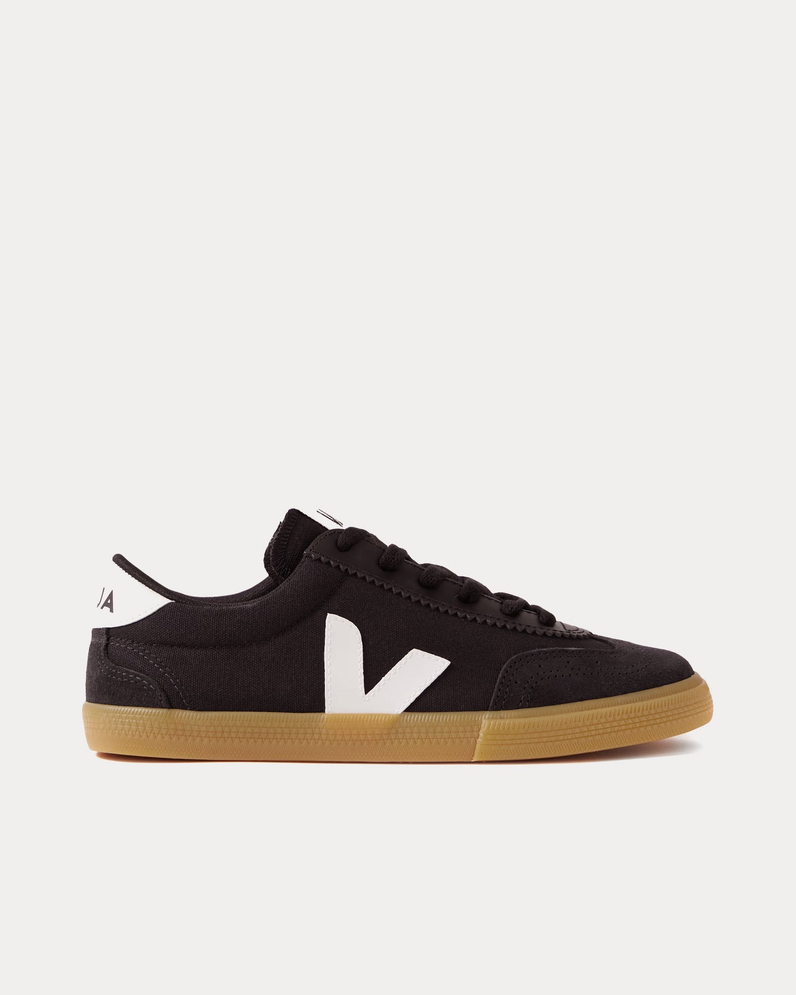 Veja Volley Canvas Black / White / Natural Low Top Sneakers - 1