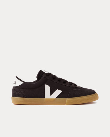 Veja Volley Canvas Black / White / Natural Low Top Sneakers