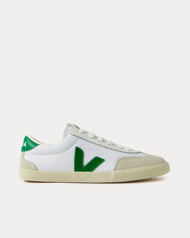 Veja Volley Canvas White / Emeraude Low Top Sneakers - 1