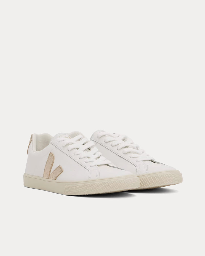 Veja Esplar Leather White / Platine Low Top Sneakers - 2