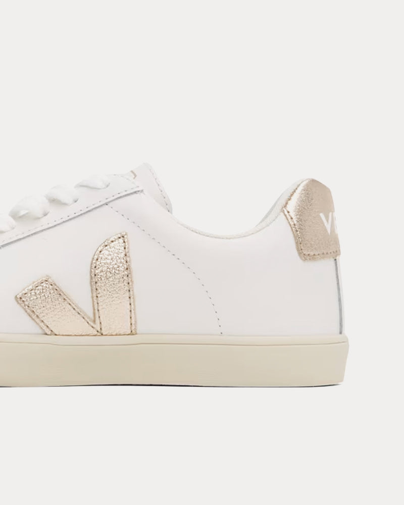 Veja Esplar Leather White / Platine Low Top Sneakers - 3