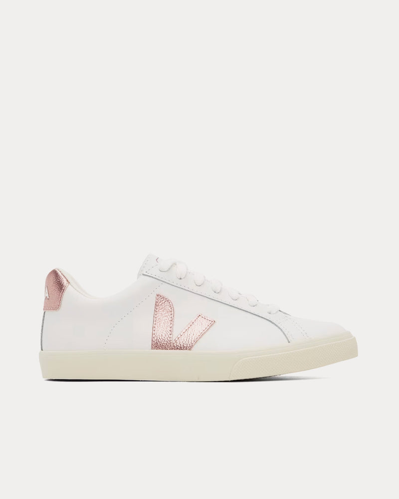 Veja Esplar Leather White / Nacre Low Top Sneakers - 1