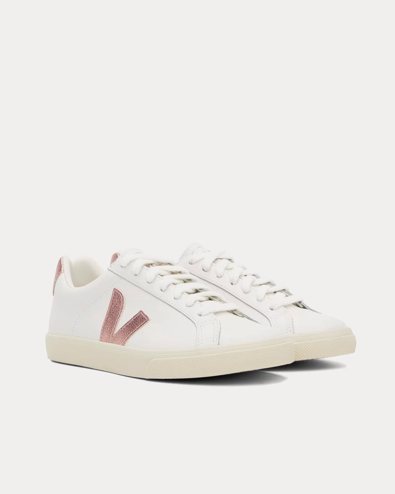 Veja Esplar Leather White / Nacre Low Top Sneakers - 2