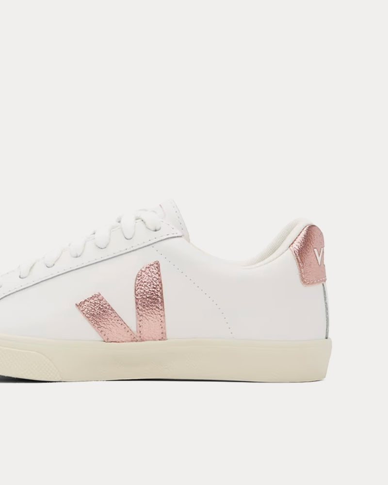 Veja Esplar Leather White / Nacre Low Top Sneakers - 4