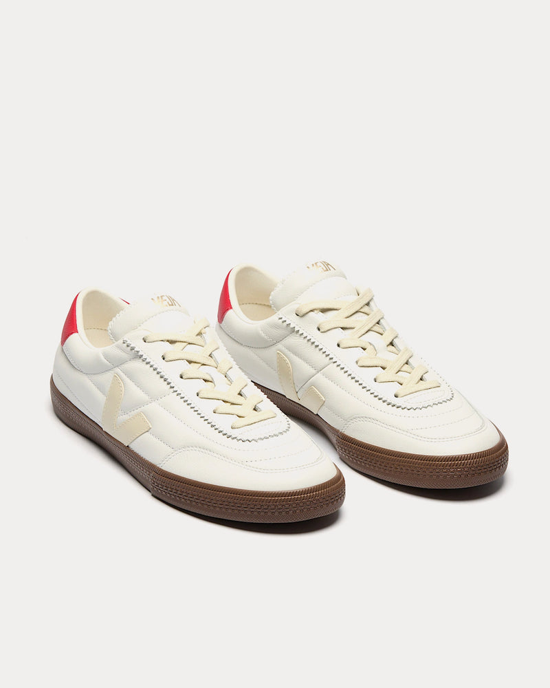 Veja Panenka Leather White / Pierre / Pekin Bark Low Top Sneakers - 2